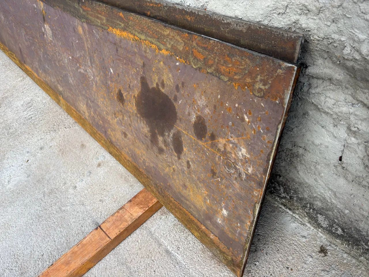 Chapa de ferro 3m x 53cm x 12mm 150kg usada unidade - Foto 3