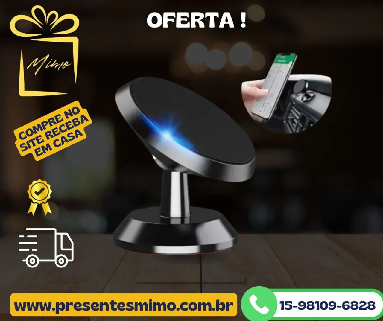 Suporte celular painel magnético - novo