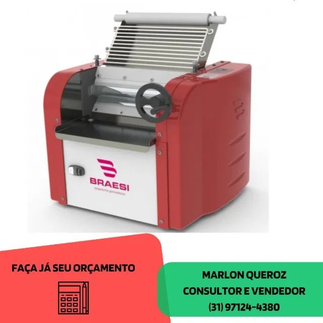 Cilindro de Massas Braesi 30 CM novo bivolt
