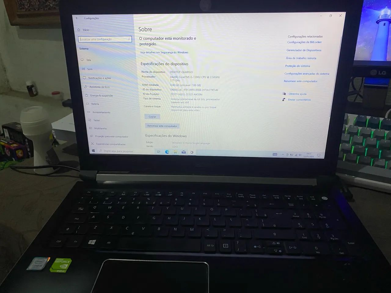 Notebook Intel Core i5 7200U 8GB 256GB SSD - Foto 5