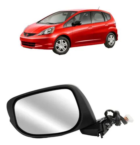 Retrovisor Eletrico C/ Pisca Fit 2009 A 2014 Primer - Foto 4