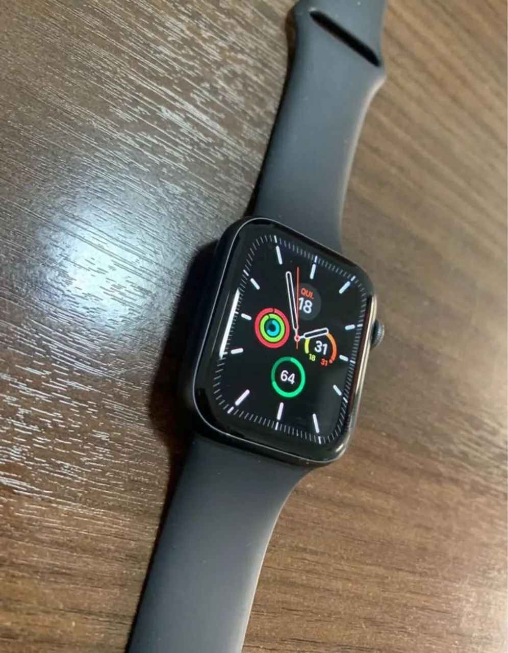 Apple Watch 5 44mm Preto Seminovo - Foto 4