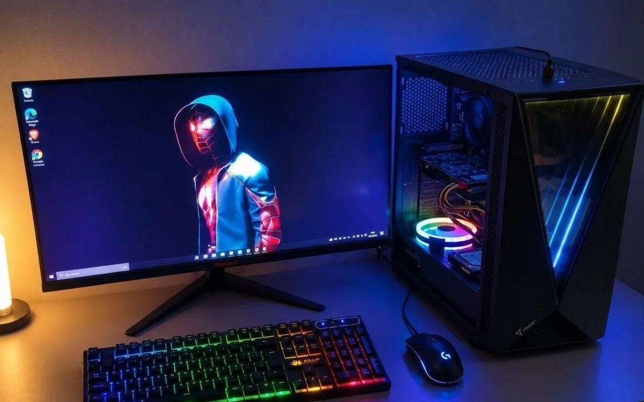 Pc gamer + monitor 