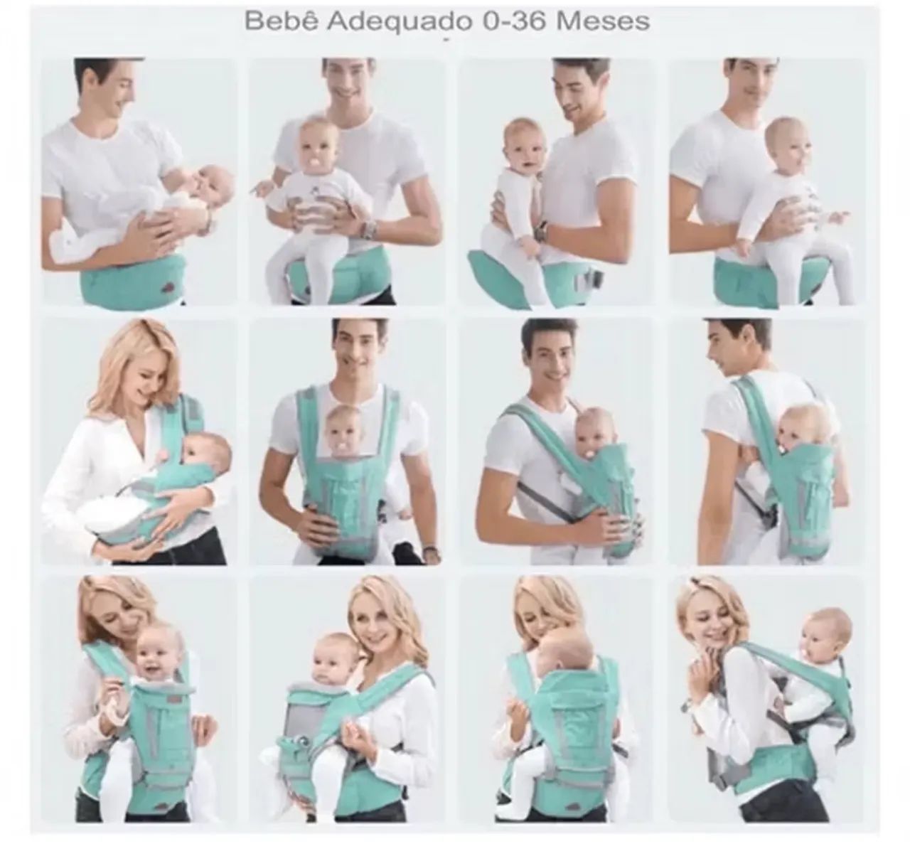 Canguru ergonômico com assento  - Foto 4