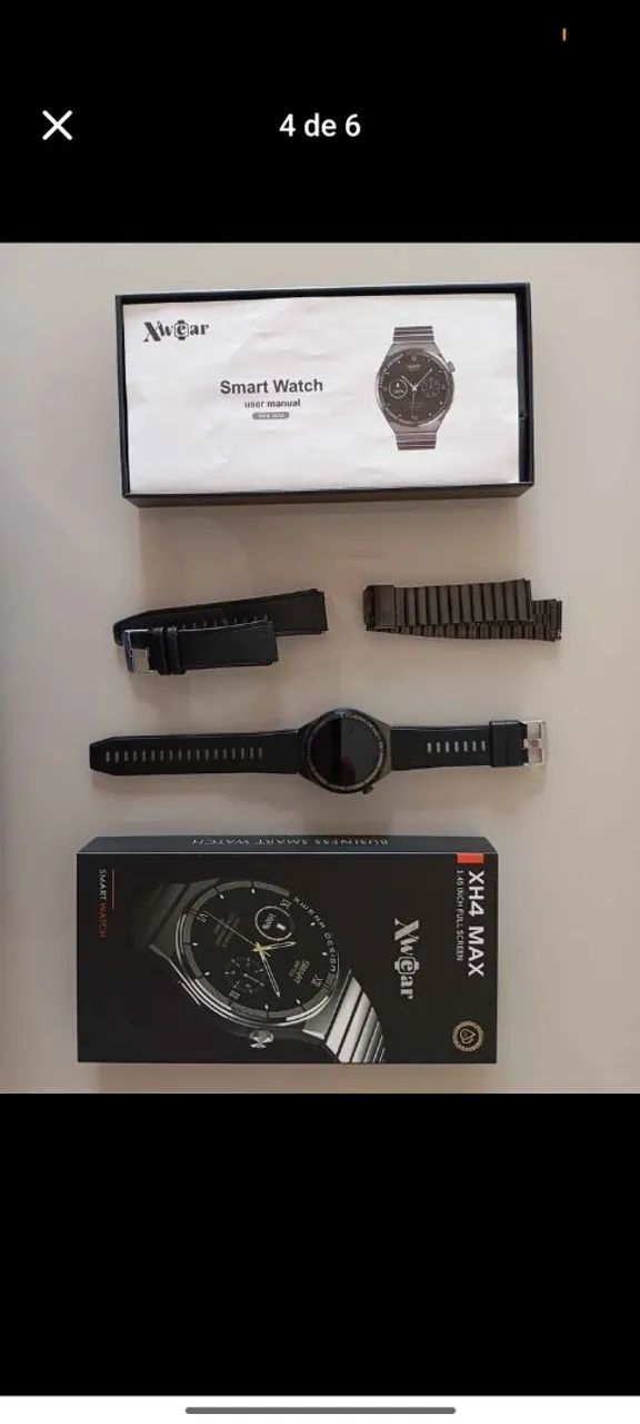 RELÓGIO SMARTWATCH XH4 MAX PRETO  - Foto 4