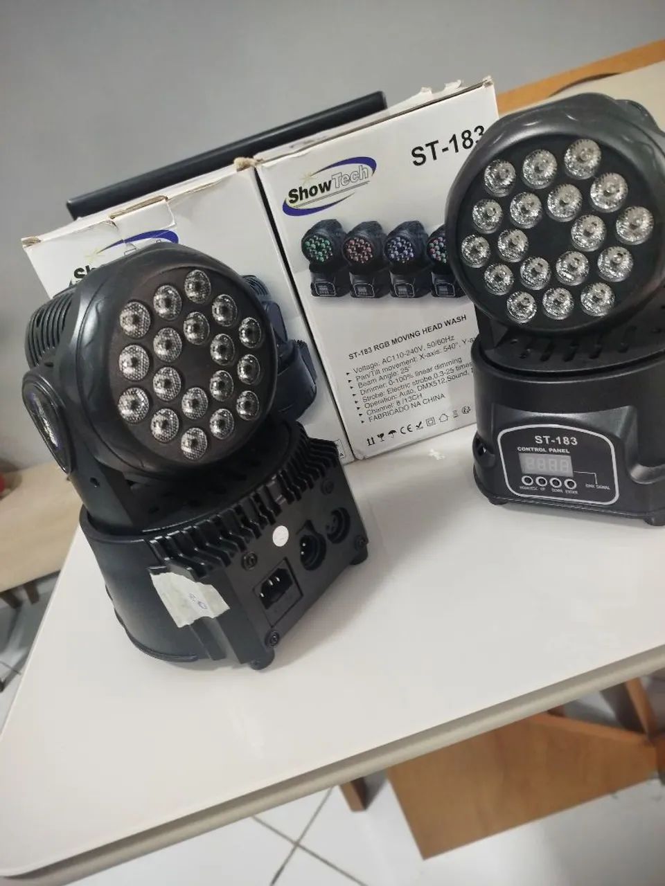 PAR DE MINI MOVING RBG 18LEDS - Foto 4