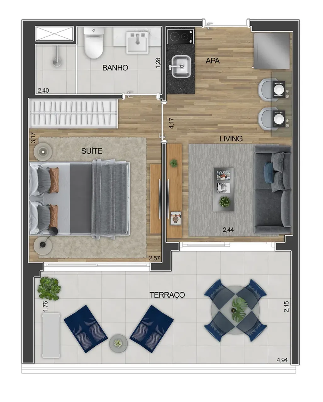 PLANTA 35m²
