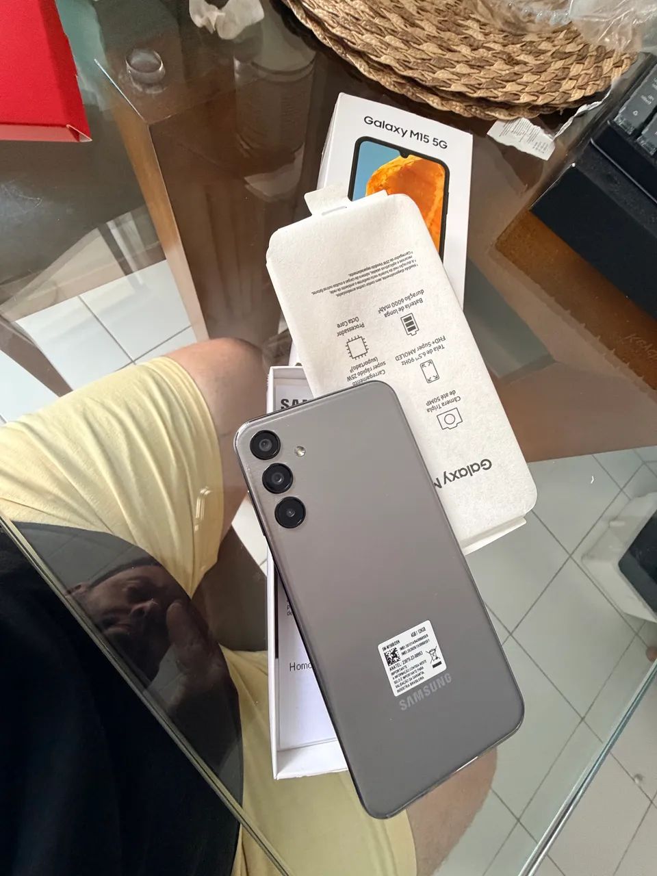 Galaxy M15 5G - ZERO, NA CAIXA, NUNCA USADO! (FOTO REAL) - Foto 4