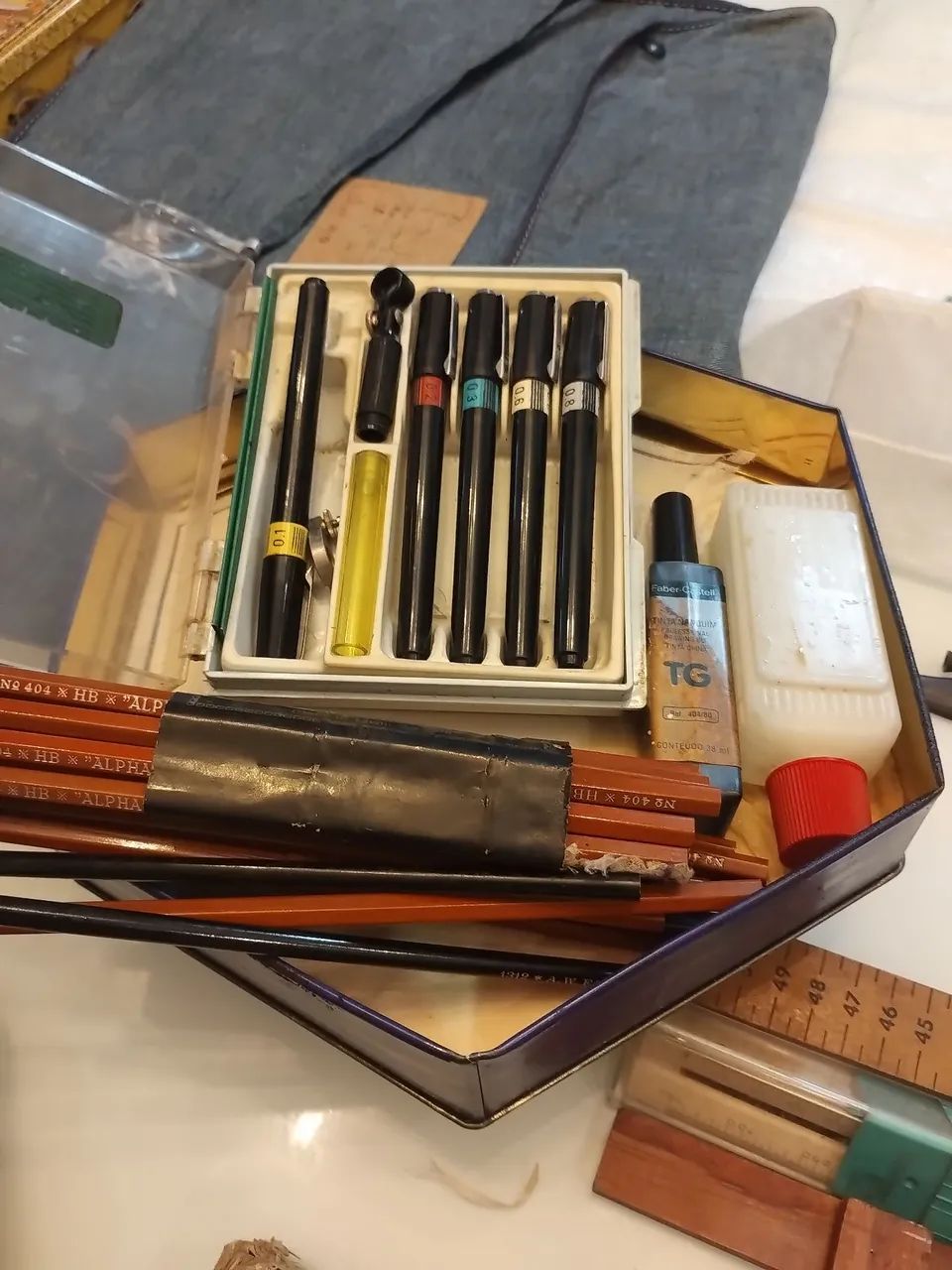 Reliquia!! Kit Caneta Técnica Hope Graph Tokyo Japão - Desenho Arquitetônico Vintage  - Foto 3