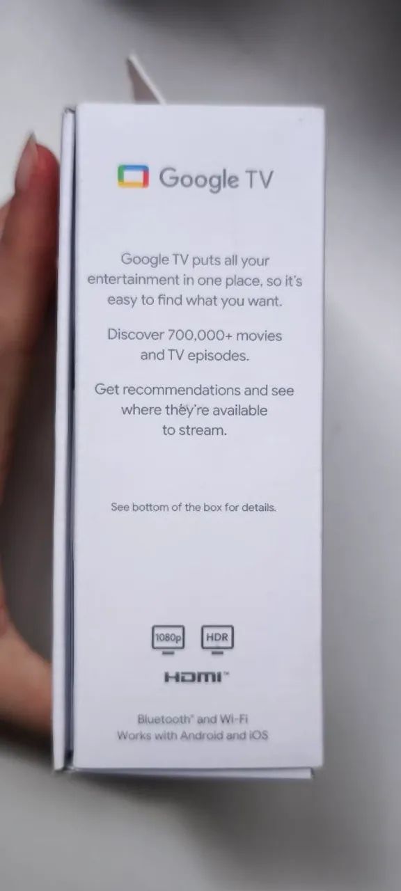 Chromecast Google TV HD Full HD 8GB - excelente estado