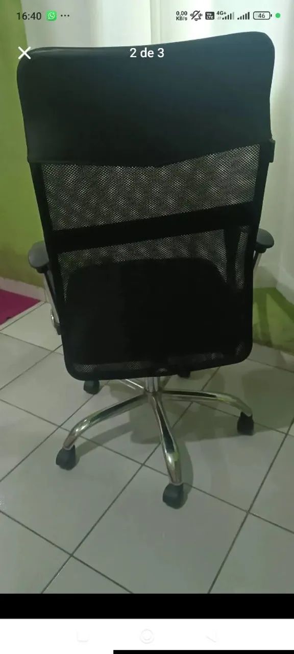 Vendo cadeira presidente e escrivaninha  - Foto 3
