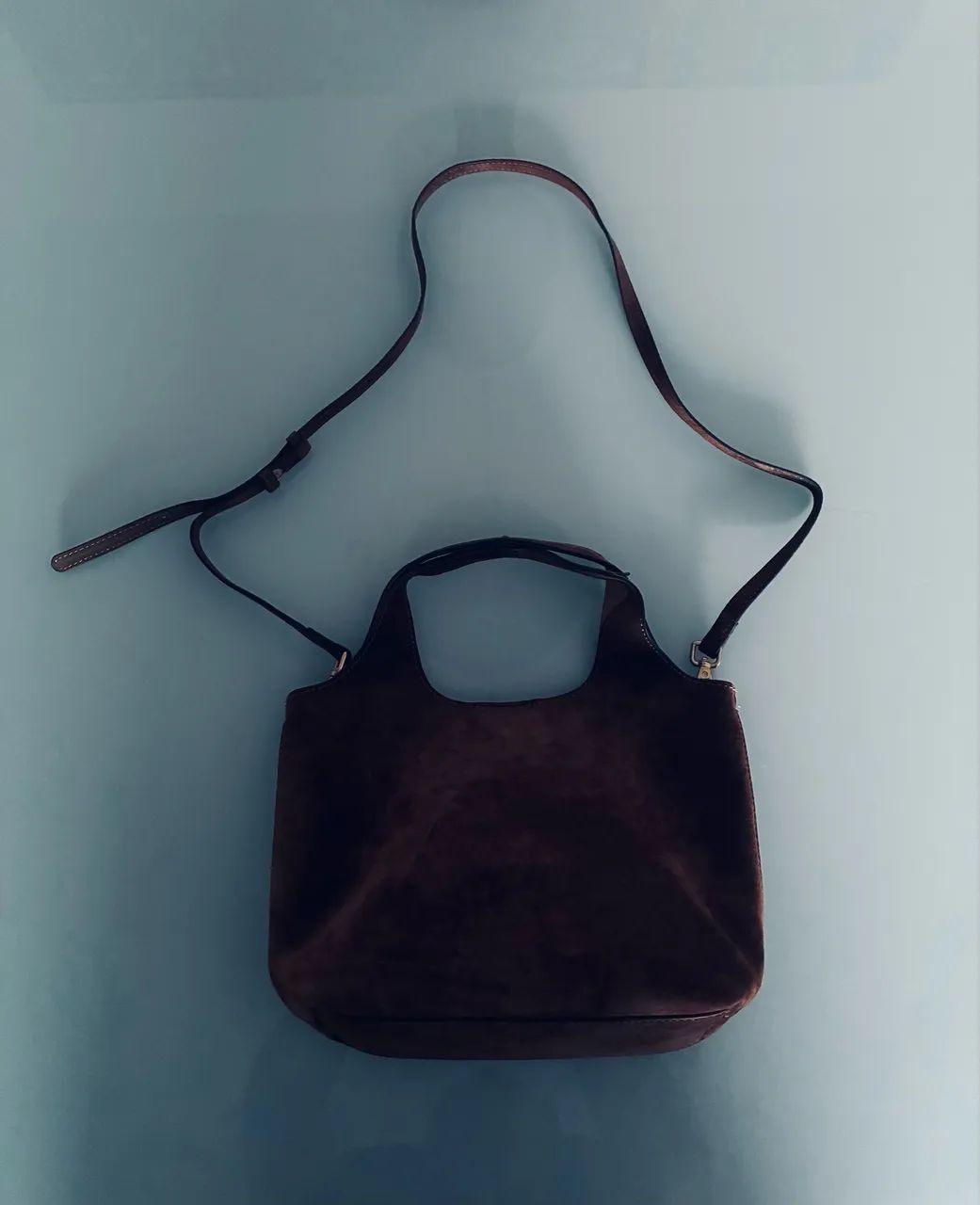 Bolsa Zara de couro legítimo  - Foto 3