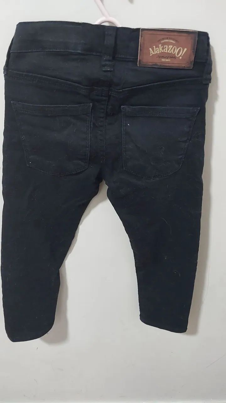 Calça jeans preta infantil  - Foto 2