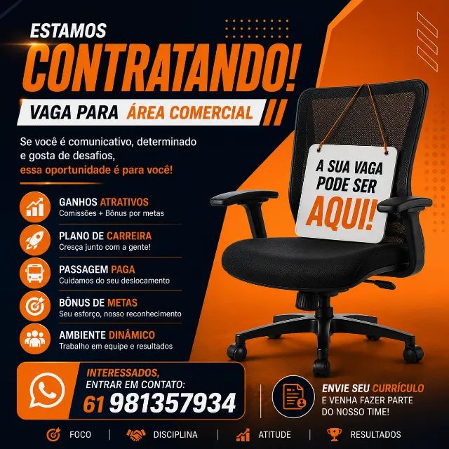 Vendedor interno - Vagas abertas