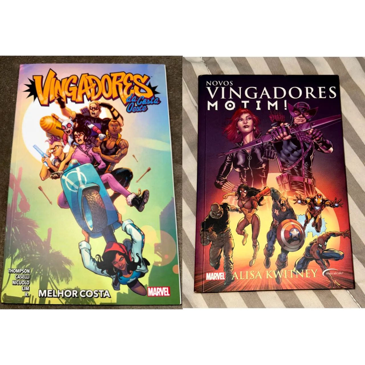 HQVingadores da Costa Oeste e Livros Novos Vingadores Motim - Marvel
