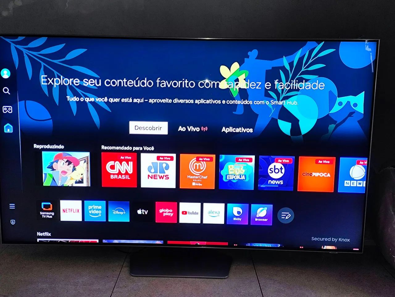 TV Samsung 55 polegadas. Modelo QN55QN85NAG.