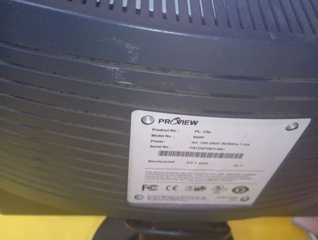 Monitor Proview 15 Polegadas LCD - Modelo PL-15b (Com Cabos)<br> - Foto 2