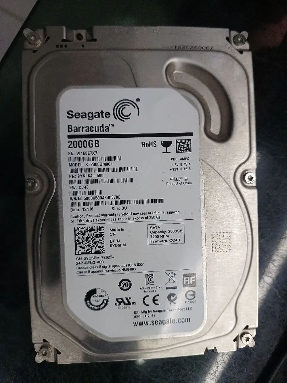 Hd seagate 2tb cftv dvr nvr cpu jogos  - Foto 3
