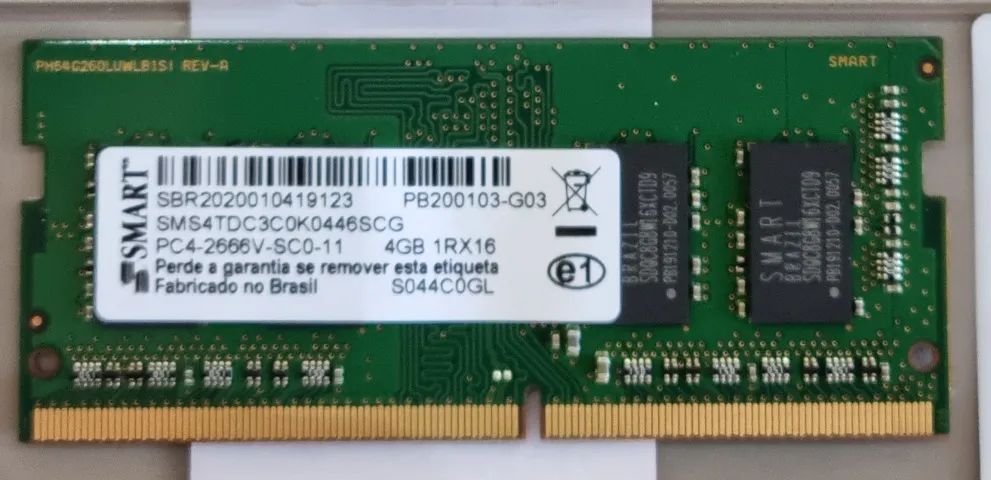 Kit Memória RAM Notebook SMART DDR4 8GB (2x4GB) 2666MHz SO-DIM - Foto 3