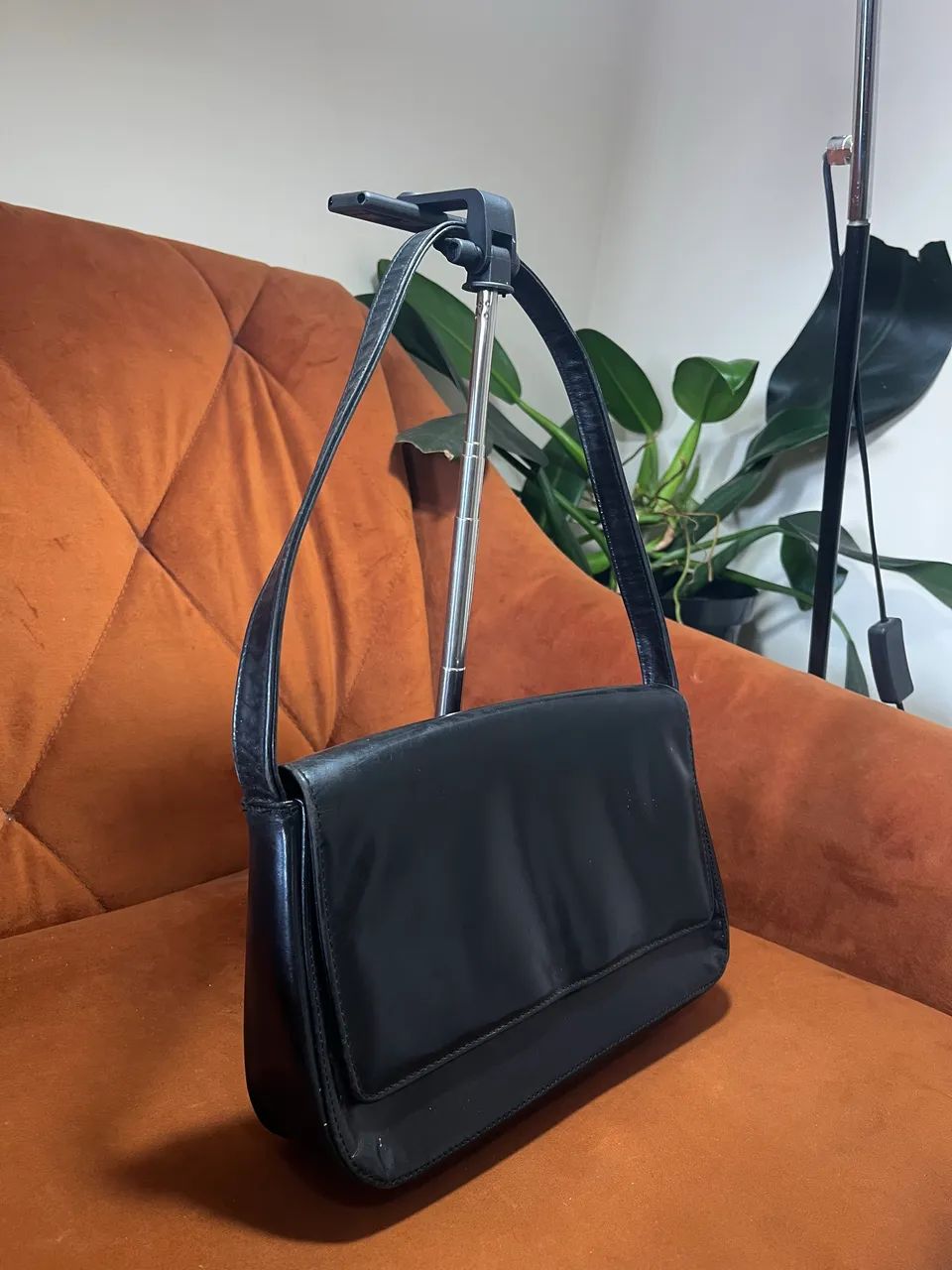 bolsa corello couro legítimo preta - Foto 2