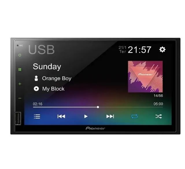 Central Multimídia Receiver Pioneer 7? Com Bluetooth e tela touchscreen - Foto 4