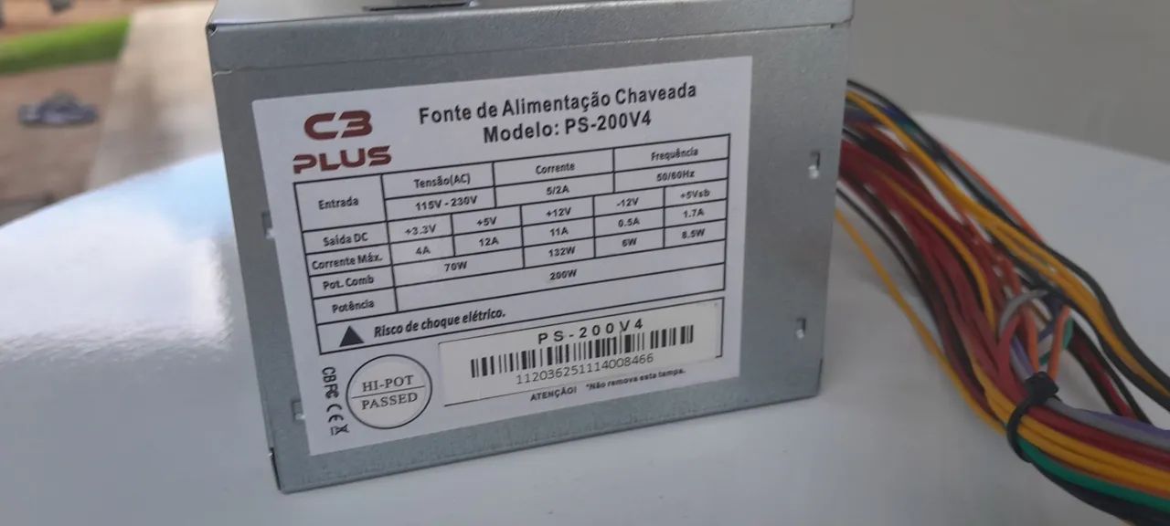 Fonte de Alimentação C3 Plus PS-200V4 200W - Foto 3