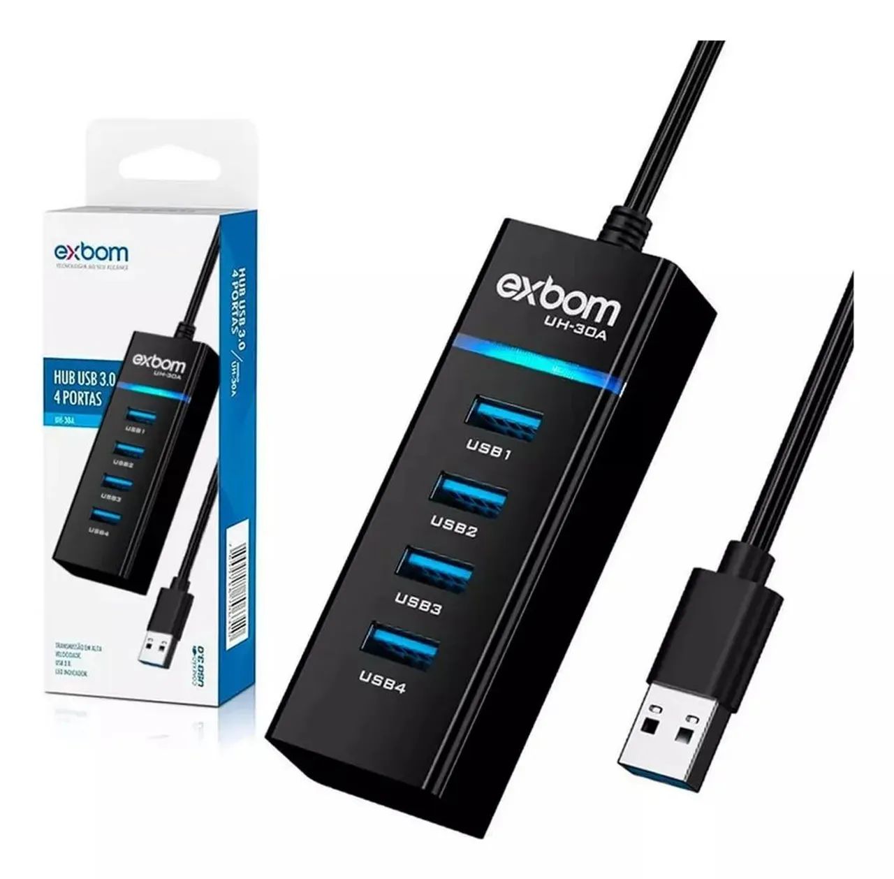 Hub usb Exbom + Adaptador OTG C3TECH - Foto 3