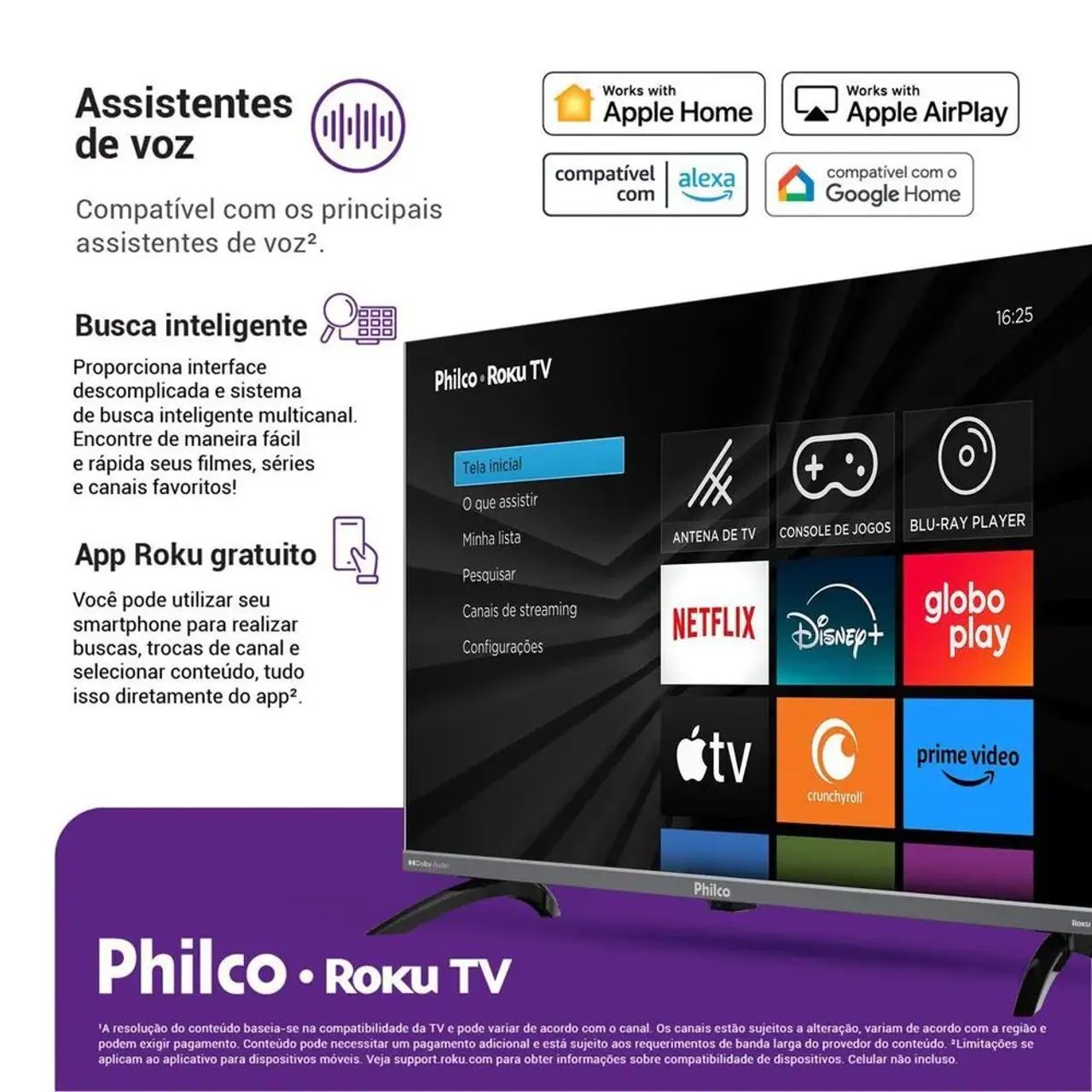 Smart TV 43" Philco QLED HDR10 Roku  - Foto 3