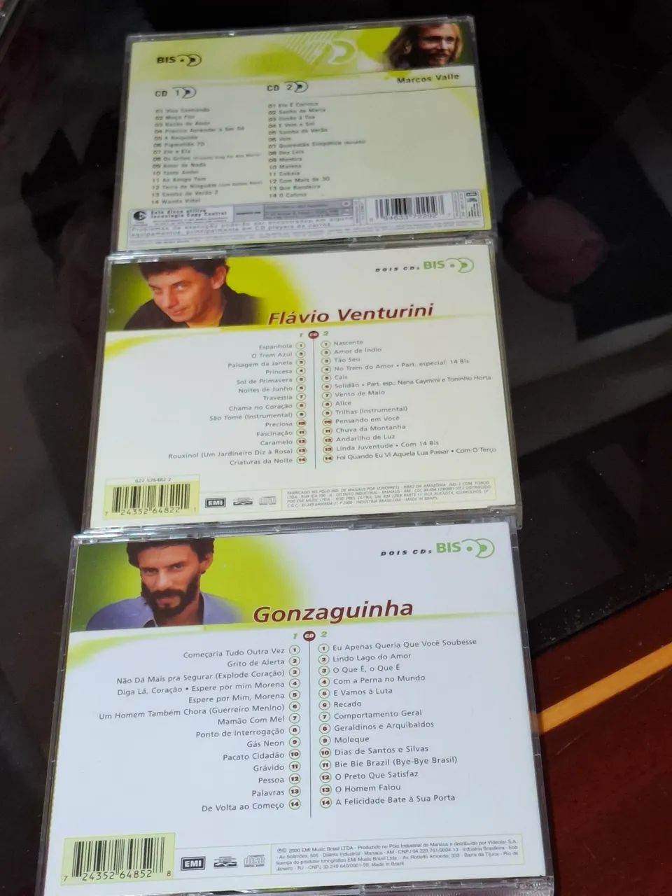 3 cds (CADA UM COM 2) Marcos Valle, Gonzaguinha e Flávio Venturini.  - Foto 2