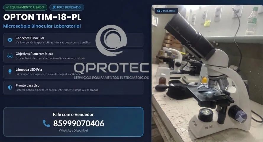 Microscópio binocular 