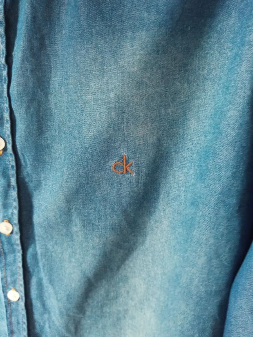 CAMISA SOCIAL JEANS CALVIN KLEIN ORIGINAL - Foto 3