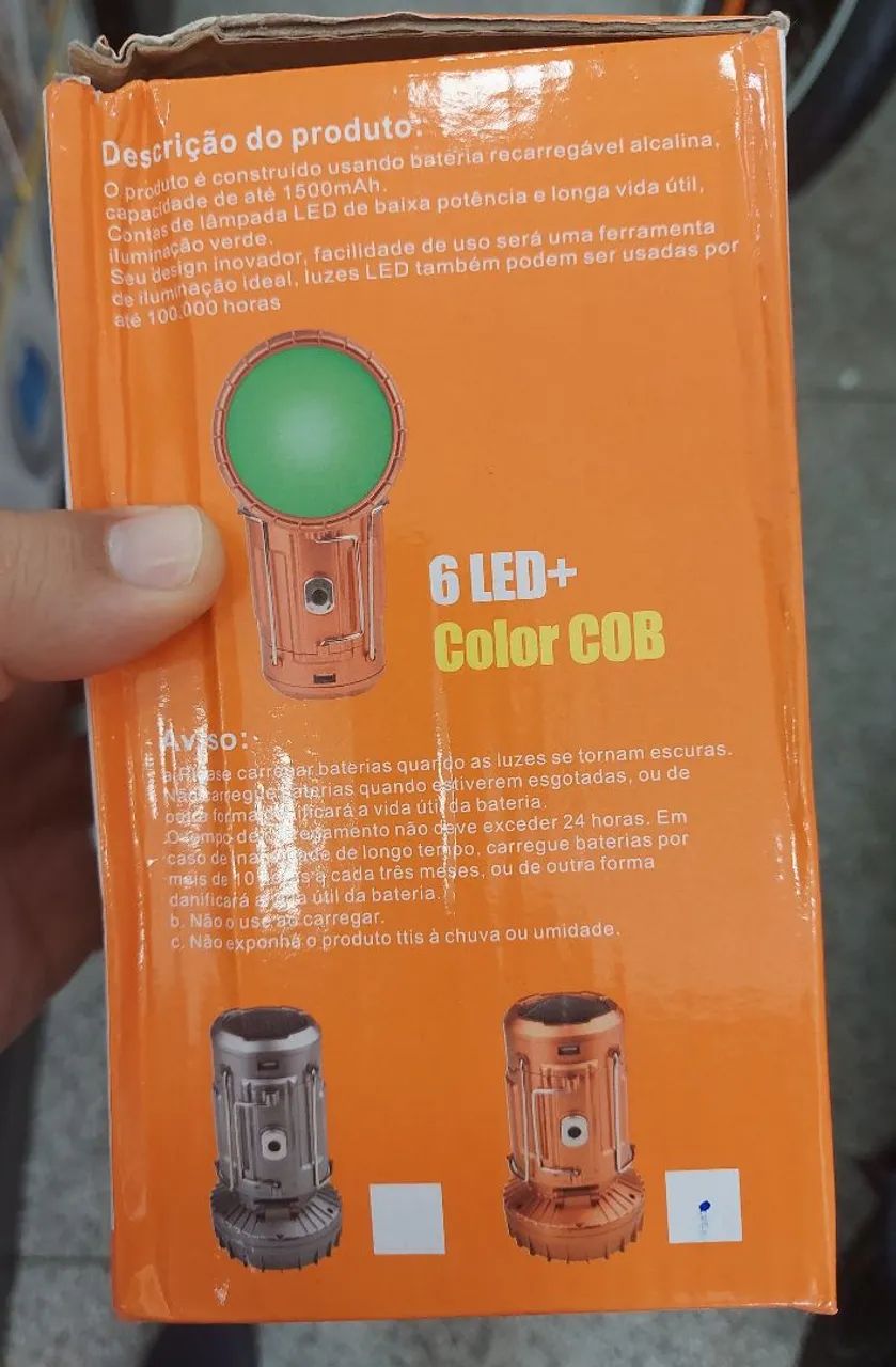 Lampião/ Lanterna recarregável  - Foto 3