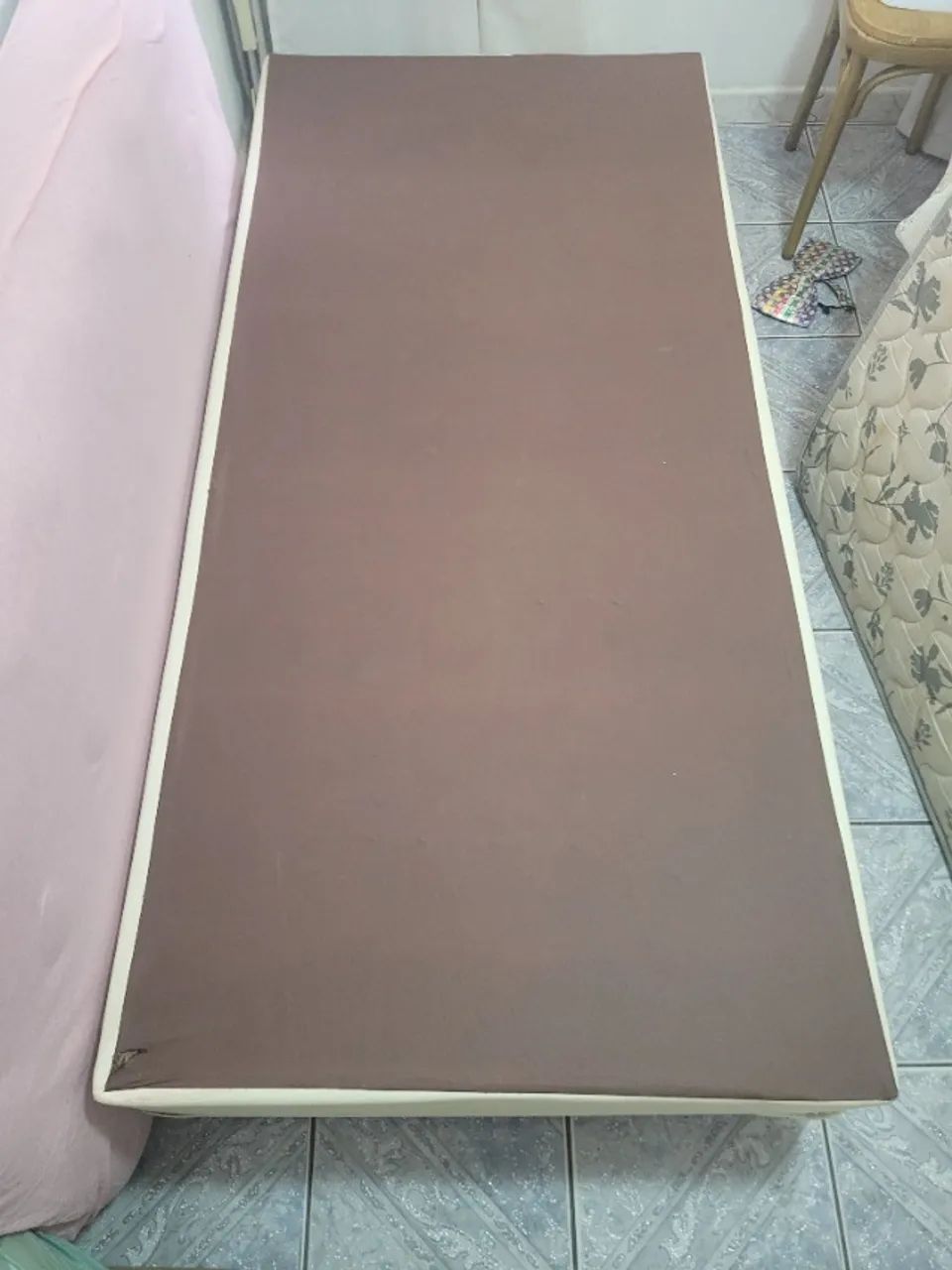 CAMA + COLCHÃO DE SOLTEIRO ORTOBOM - Foto 4