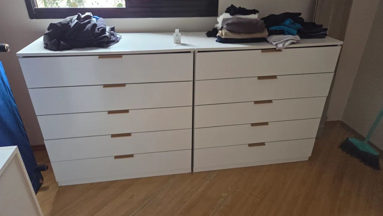 Cômodas Bartira 5 gavetas cada (90 × 44 × 89 cm) - Foto 2