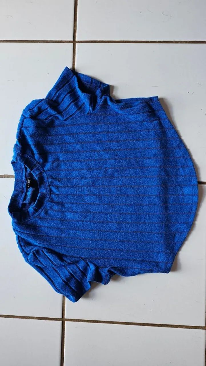 Cropped azul shein - Foto 2