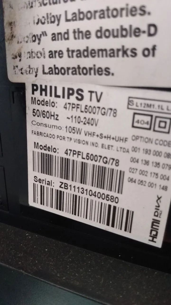 Vendo TV Philips 47 polegadas (Tela Grande)NÃO É SMART - Foto 3