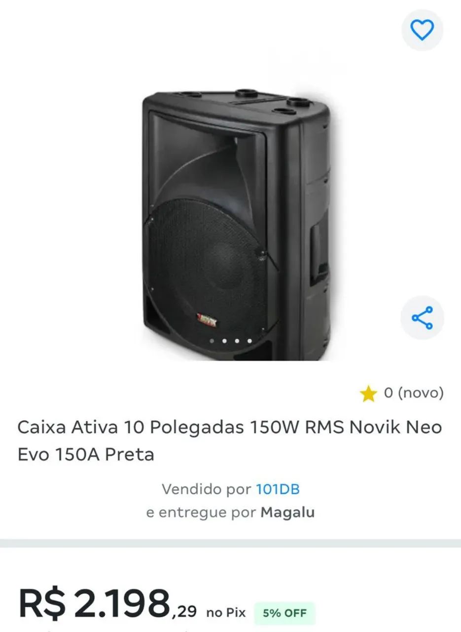 Caixa de som Novik 