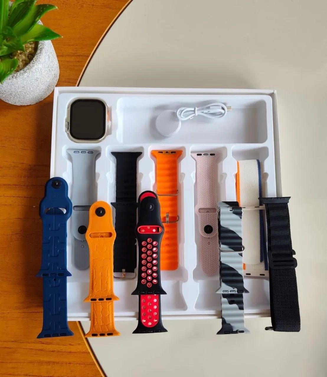 SMARTWATCH KAPBOM KIT COM 10 PULSEIRAS - Foto 2