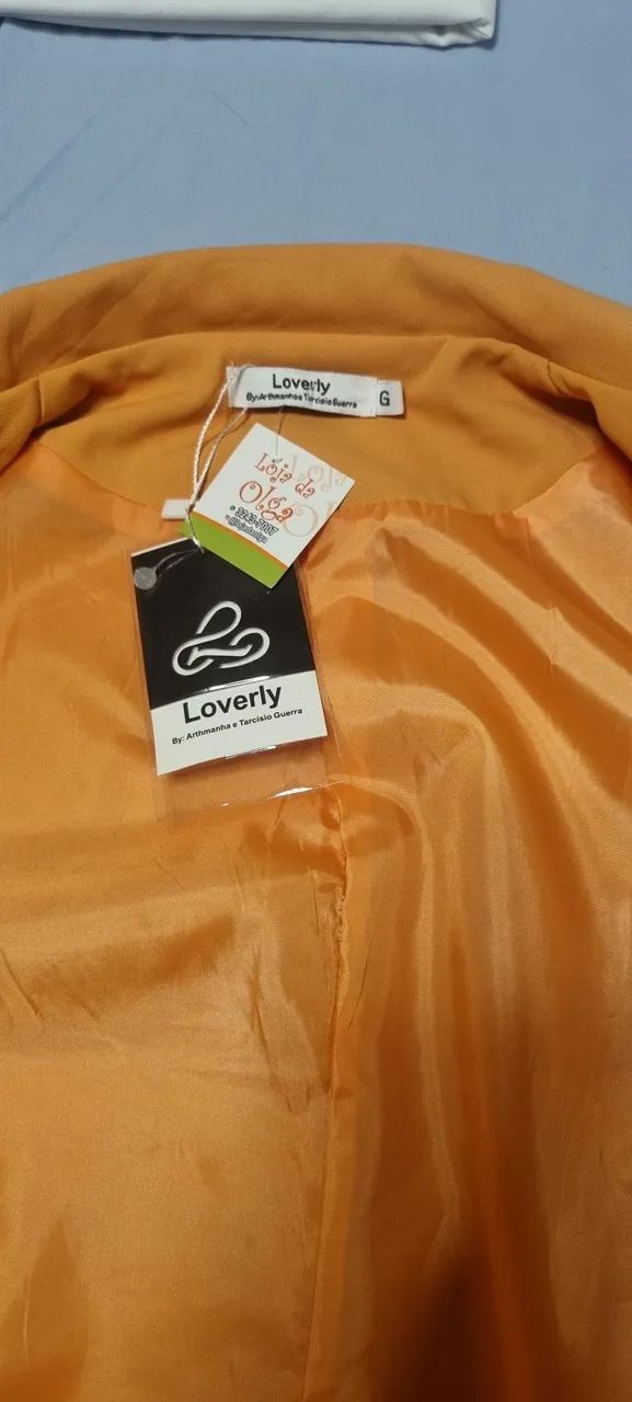 Blazer Laranja Feminino Versátil - Foto 5