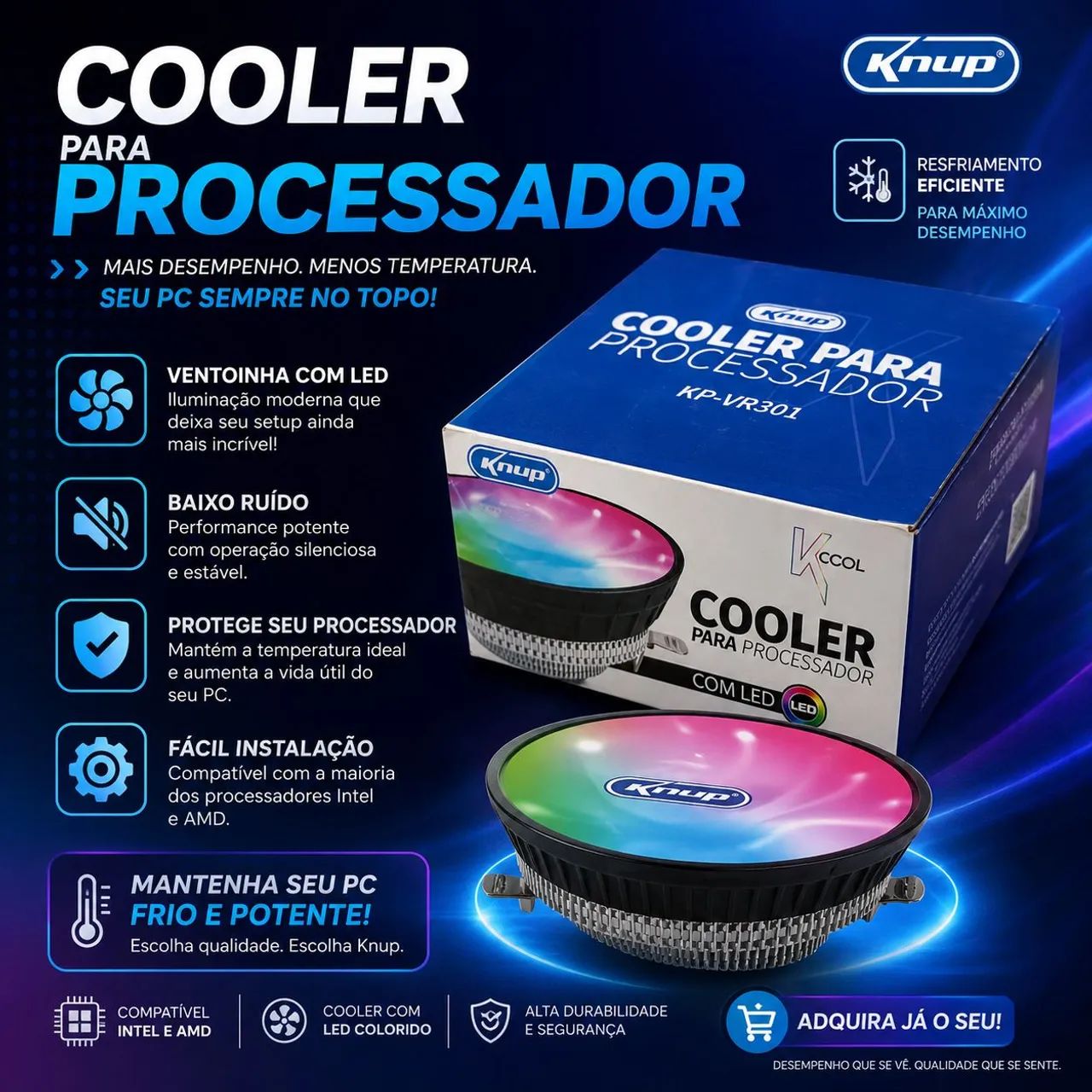 Cooler para processador RGB 