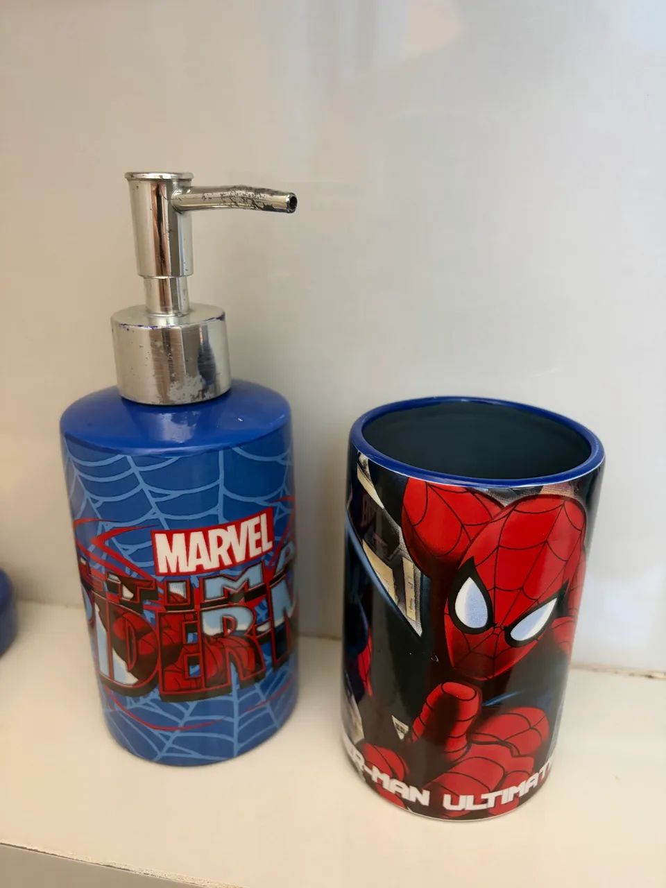 Kit de banheiro homem aranha