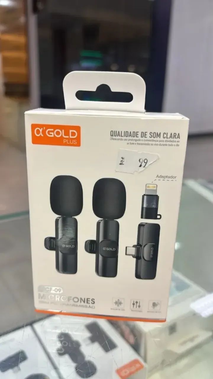 MICROFONE LAPELA GOLD TIPO-C