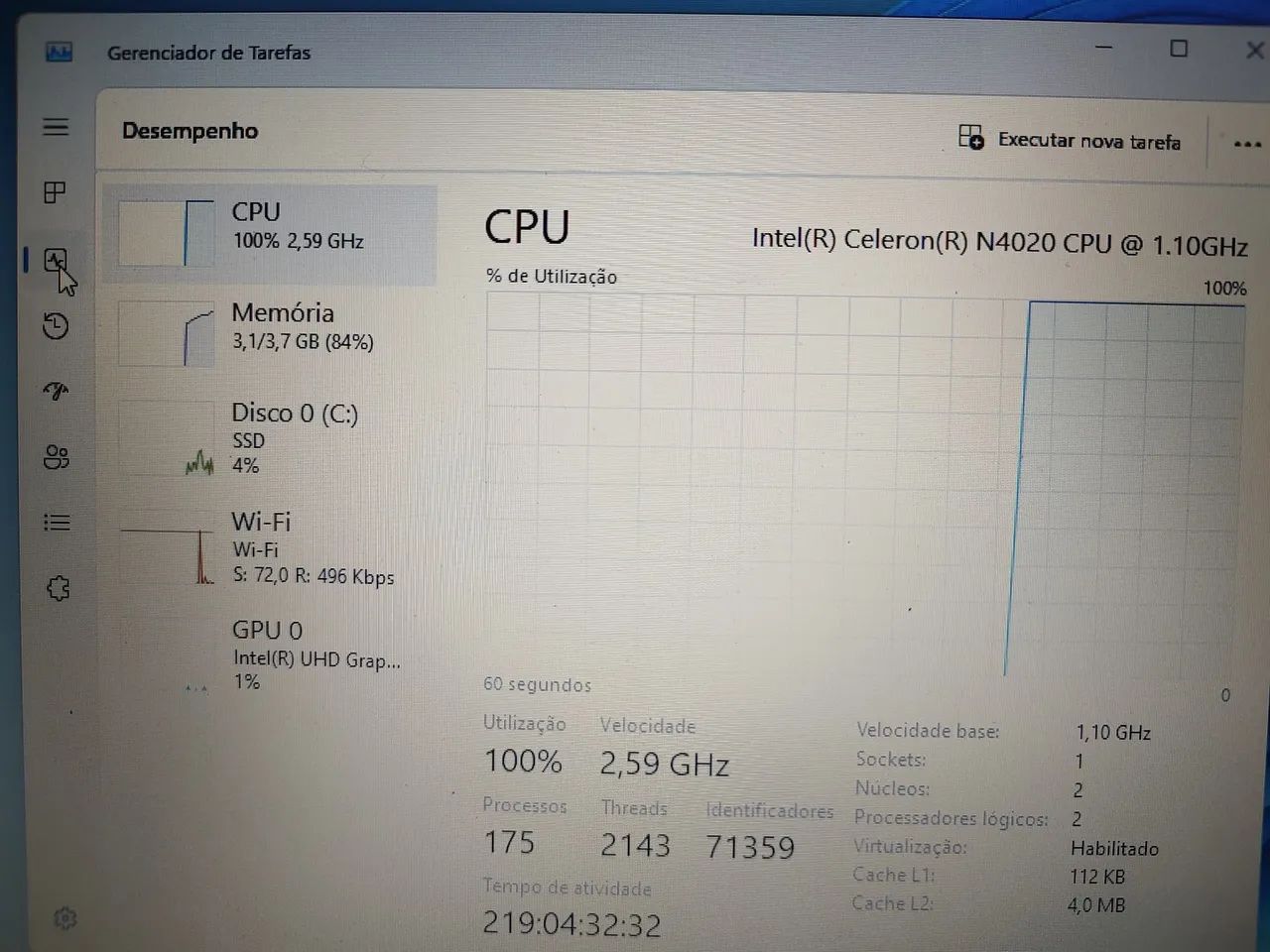 ?Notebook Lenovo IdeaPad 3i - Pouco usado! Ideal para estudos e trabalho! - Foto 4