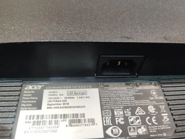 Monitor Acer 24 POLEGADAS - V246HL FULL HD - Foto 5