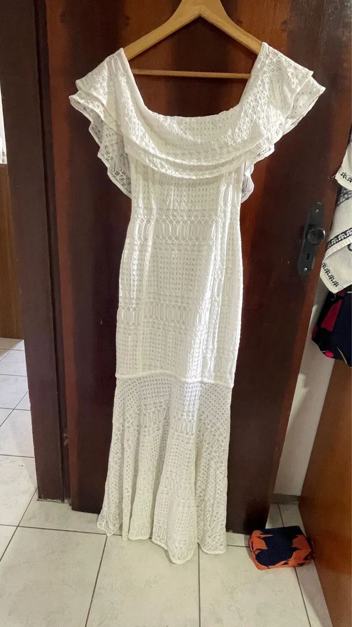 Vestido longo branco