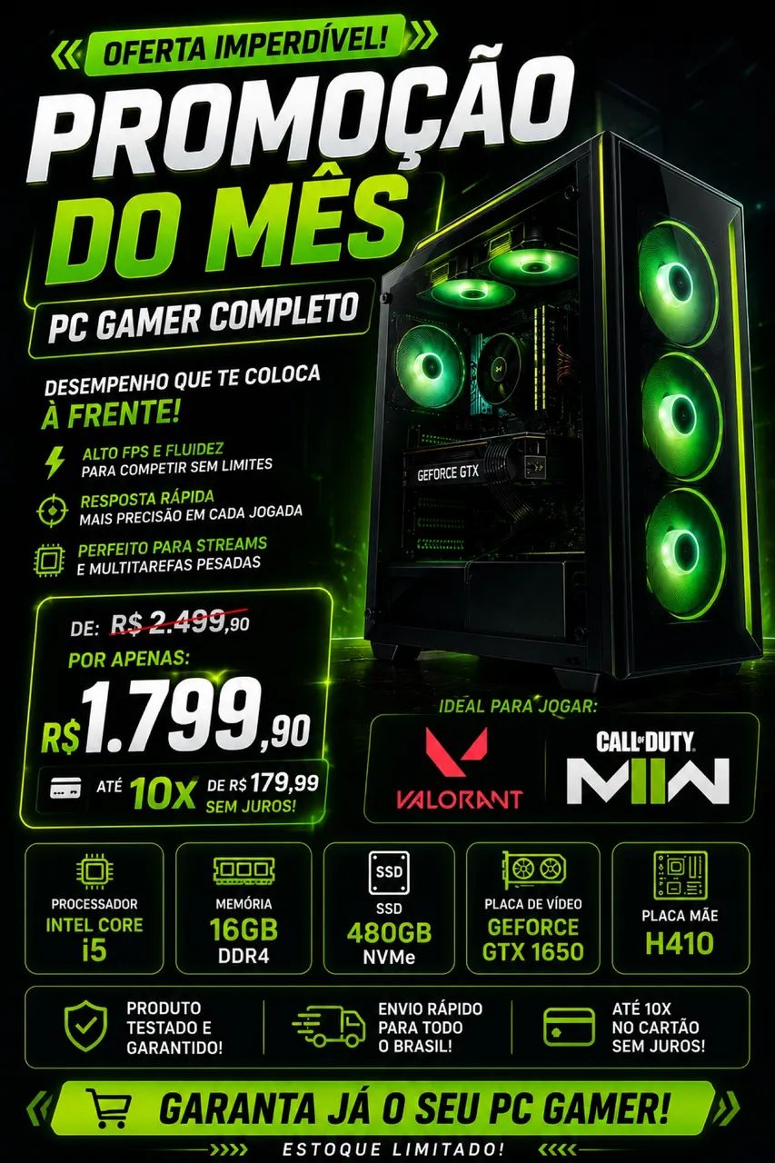 Computador Pc Gamer