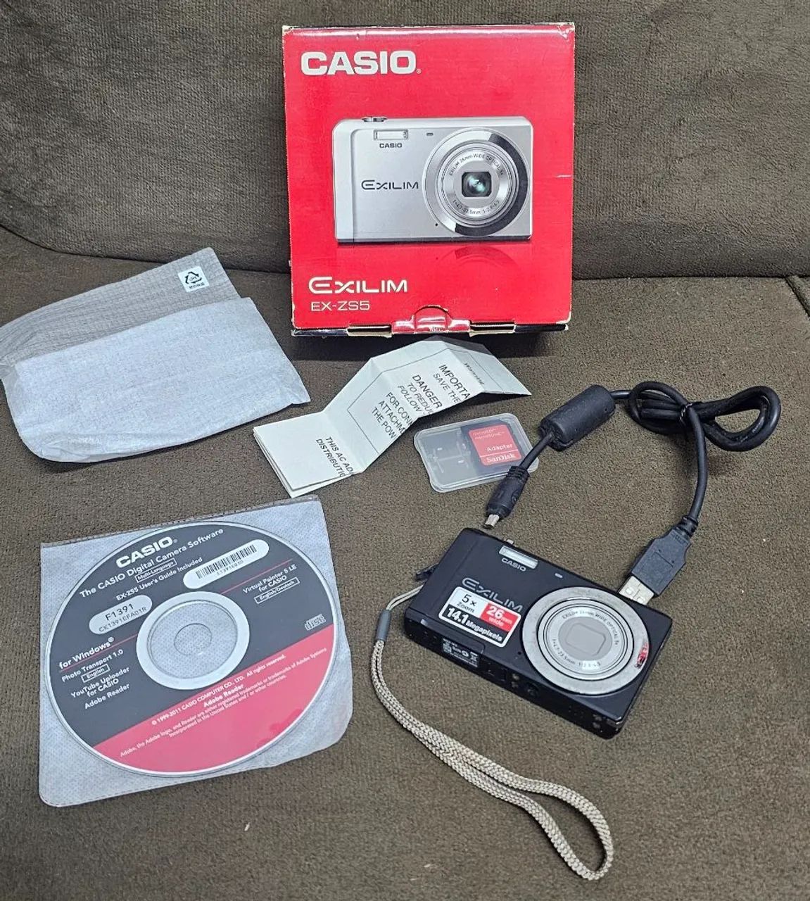 Câmera Casio Exilim EX-Z55 5MP Vintage CCD Completa Original +
