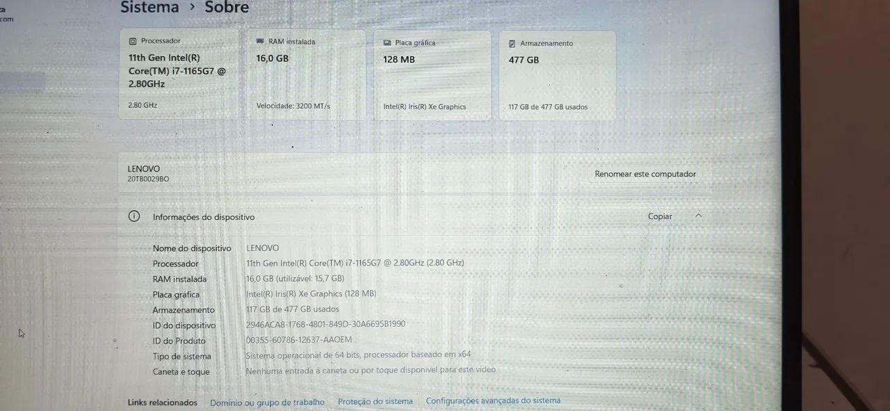 Lenovo ThinkPad E14 Gen2 - Core I7 11° Geração  - Foto 4