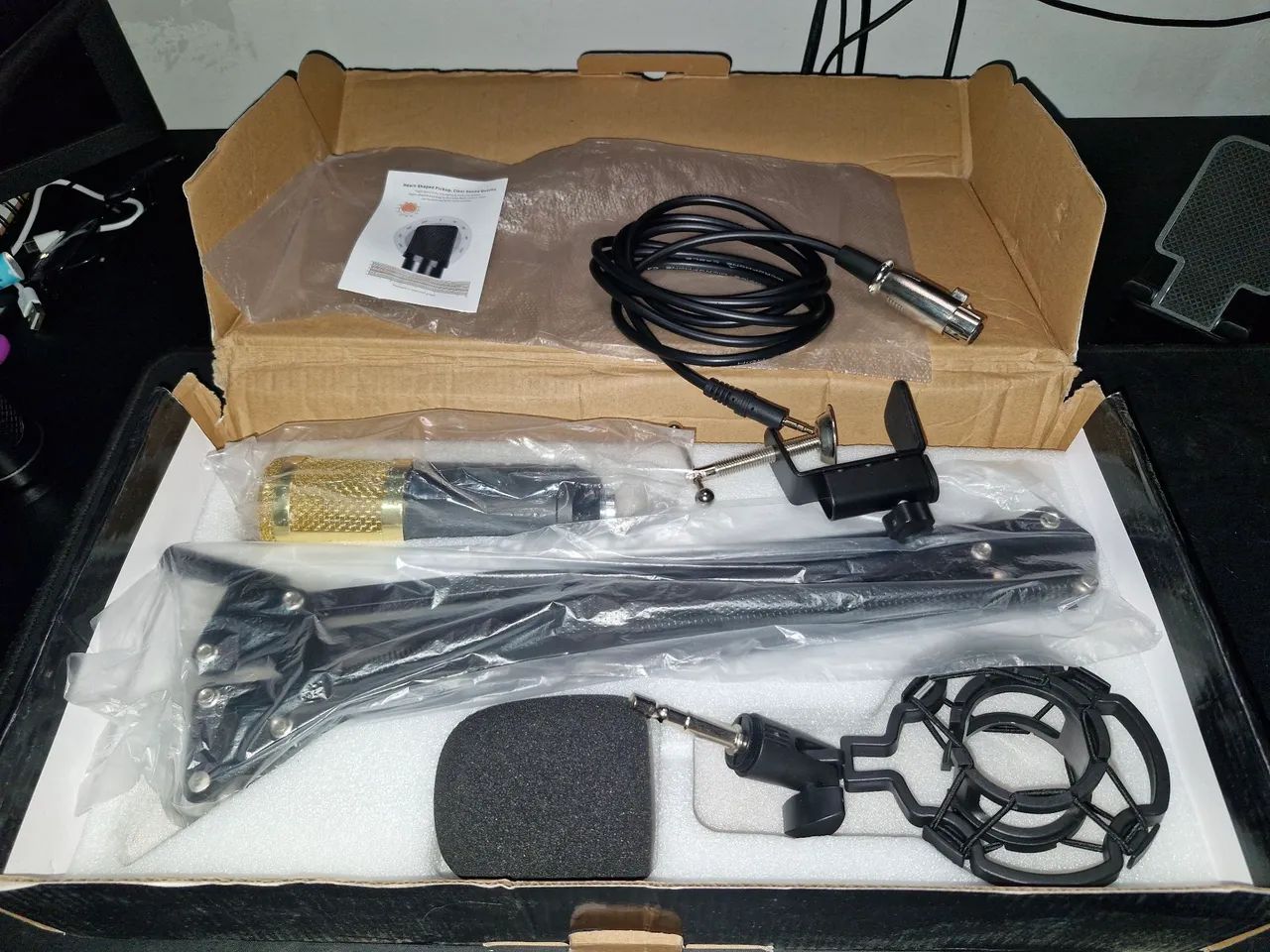 Kit Microfone BM-800 com Braço articulável