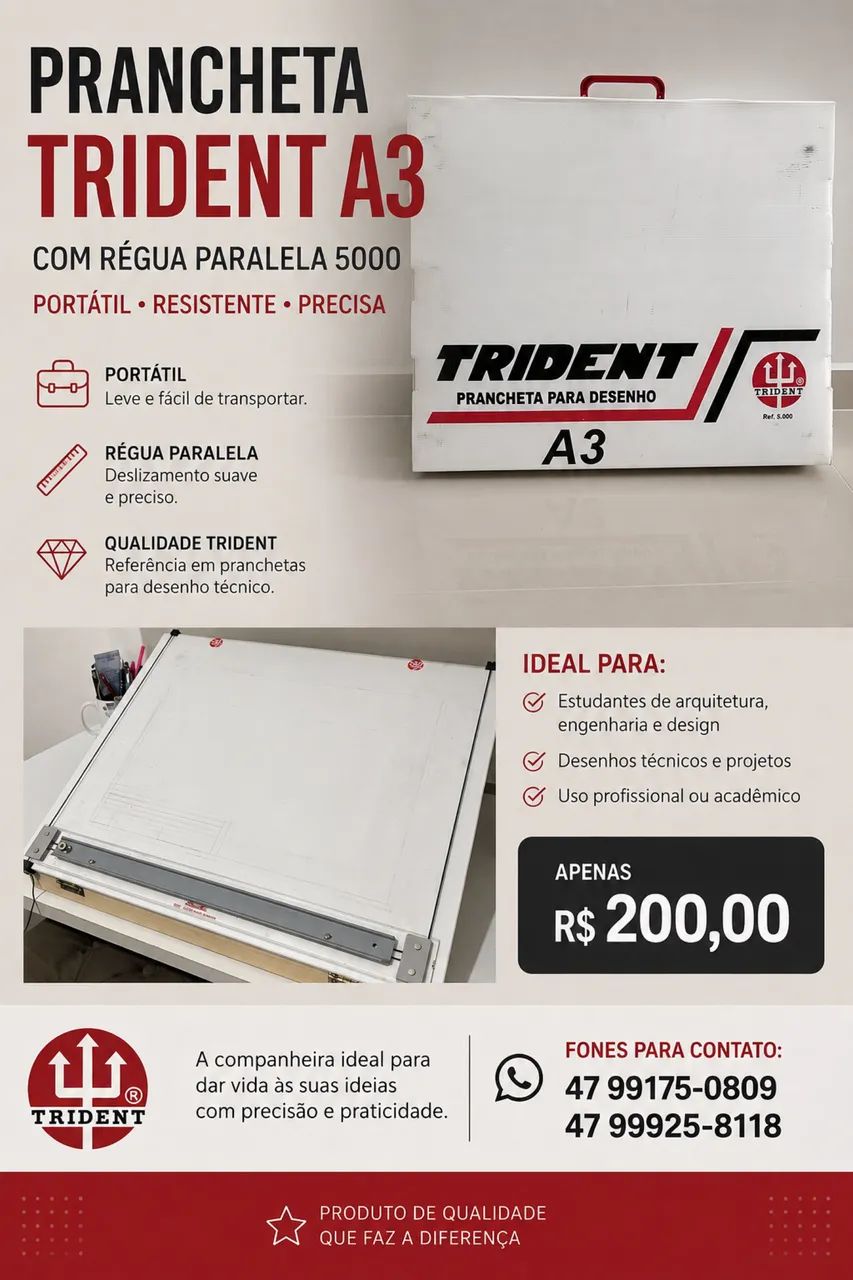 Mesa de Desenho Trident